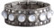 Widmann 7530B - Mittelalter-Armband, dehnbar durch Gummiband, mit runden Schmucksteinen, Armkette, Schmuck, Antike, Römerin, Karneval, Mottoparty