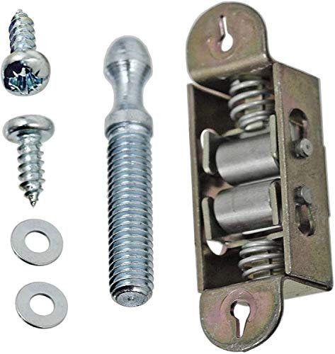SPARES2GO Universal Electric Oven Cooker Door Catch Roller Type Latch Striker & Keeper Kit