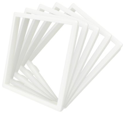 LIVOLO - Interruptor de luz táctil de cristal, 5 unidades, color blanco