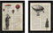 Nacnic Pack 2 Vintage Poster Paar mit Ballon. Vintage Landkarten Poster. Verschiedene bunte Bilder ohne Rahmen. A4-Format