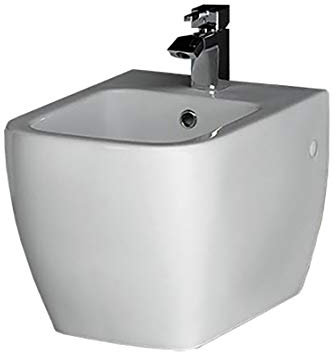 Sanitari bagno bidet sospeso, Metropolitan Rak, ceramica bianca