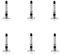 Pony Lot de 6 Embouts de Stylet universels de Haute précision et de Forme Ronde en Cristal remplaçables