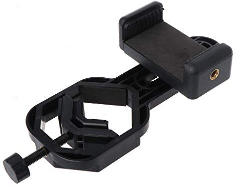 BIlinli Universal Cell Phone Adapter with Spring Clamp Mount Monocular Microscope Accessories Adapt Telescope Mobile Phone Clip Accessory Bracket