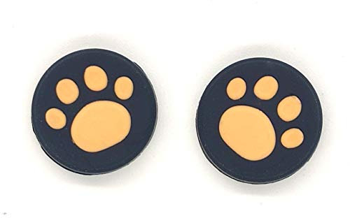 Lot de 2 capuchons de boutons de joystick analogiques antidérapants en silicone pour Nintendo Switch NS et Switch Lite Joy-Con (kaki)