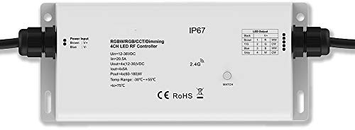 Sys-Pro Funk Mesh PWM-Controller IP67, 1-4 Kanal, 12-36V DC, 4x5A
