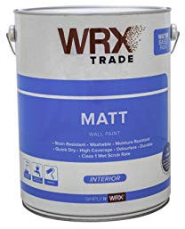 WRX Trade Matt Interior Wall Paint - Water Based (5L) - Brilliant White
