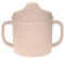 LÄSSIG Tasse à boire pour enfants avec anse et couvercle amovible 150 ml/Sippy Cup Uni powder pink