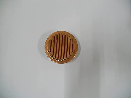 Griglia aerazione tonda Rame incasso con Rete anti insetti Ø 95/100 MM - Pz 1