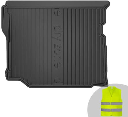 FROGUM DryZone Gummimatte Ganzjährige Praktische Auto Kofferraummatte Kofferraumwanne passend für Jeep Wrangler IV Unlimited ab 2017 | Hohe Kante | Robust und langlebig