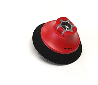Barnwell 3 75mm Rotary Backing Plate Pad M14 (Red/Black) Polishing Machine