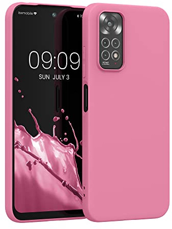 kwmobile Hülle kompatibel mit Xiaomi Redmi Note 11 / Note 11S Hülle - weiches TPU Silikon Case - Cover geeignet für kabelloses Laden - Sweet Candy