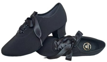 Vailando Latin Practice Dance Shoes Split Sole Lace Up Salsa Jazz Shoe (UK_Footwear_Size_System, Adult, Women, Numeric, Medium, Numeric_6)