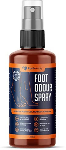 Foot Odour Spray 200ml - Dual-Action Odour Eliminator for Fresh Feet & Shoes | Natural Essential Oils, Long-Lasting Protection, Non-Irritating Formula | Easy Spray Application
