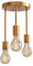 Mainen 3-Flammige Vintage Deckenleuchte, E27 LED Retro Gold Deckenlampe für Esszimmer, Küche, Wohnzimmer, Bar, Restaurant