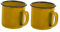 Gogogmee 2Pcs vintage shot glass campfire coffee mug hiking mug metal cup Milk Supply Metal Coffee Mug enamel ware enamel coffee cups vintage milk mug tea cup iron cup travel old fashioned