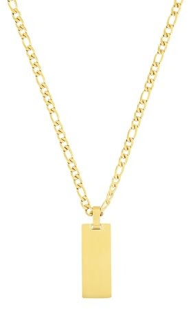 Joop! Kette mit Anhänger Edelstahl Unisex Damen Herren Halsschmuck, 60 cm, Gold, Kommt in Schmuck Geschenk Box, 2035895