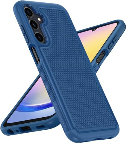 FNTCASE Coque pour Samsung A25-5G : Coque de protection double couche pour téléphone portable robuste et résistante aux chocs avec dos texturé antidérapant Étui de protection militaire pour Galaxy A25