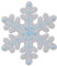 Schneeflocke Grau Eiskristall Aufnäher zum aufbügeln oder aufnähen Bügelbild Aufbügler für Kleidung gestickter Bügelflicken Applikation Winter Patch Größe 7,0 x 8,0 cm