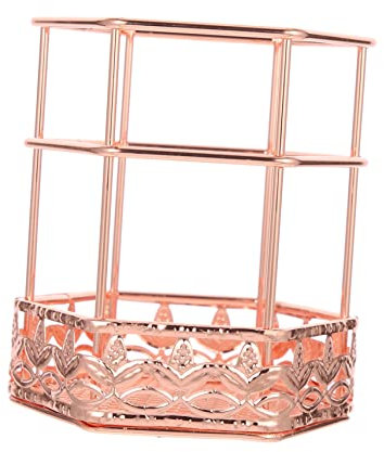 NAMOARLY Rose Gold Pen Holder Makeup Brush Holder Desk Organizer for Pencils and Makeup Brushes