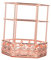 NAMOARLY Elegant Rose Gold Pen Holder Metal Storage Box for Pencils Pens Makeup Brushes