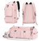 Borsa da Palestra per Uomini e Donne, Borsone Sportivo, Zaino da Viaggio, Weekender, Borsa da Notte con Scomparto per Scarpe, Rosa, MIYCOO