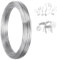 AUAUY Alambre de Aluminio, 1mm X 50m Plata Aluminio Alambre Manualidades, Flexible Anodizado de Alambre Manualidad, Alambre para Manualidades para Hacer Joyas, Hacer Coronas, Esculpir, Modelar