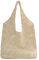 ibalulu Strandtasche Umhängetasche Damen Handtasche Gestrickte Tasche Shopper Tasche Damen-Strick-Love-Häkeltasche Tote Bag Schultertasche für Einkaufen Urlaub Reise (Beige-3)