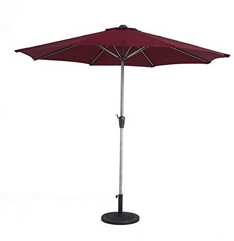 Parasols Parasol de table de marché de patio extérieur, parasol de patio déporté portable pour piscine, terrasse, jardin, jardin, piscine intérieure et extérieure (couleur : vert foncé), Vert, kaki