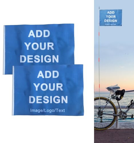 Benutzerdefinierte Fahrrad-Sicherheitsflagge, personalisierte Fahrradflaggen für Radfahren im Freien (Stil 3)