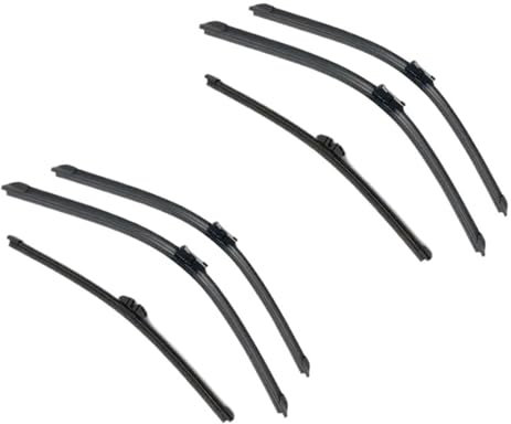 KOLEV Für Volvo V40 2012-2017 Auto Vorne Hinten Wischerblätter Scheibenwischer Auto Windschutzscheibe 26 19 11 2013 2014 2015 2016 Ersatzwischblätter(Color:6 wipers)