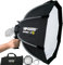 Bowens Mount Softbox 32''/80 cm palmare installazione rapida, staffa tipo S compatibile con Godox Canon Sony Fuji YongNuo Flash AD200PRO V1 TT600 V860III 430EXIII SB500 YN320EX YN560