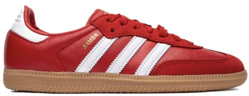 adidas Originals Samba - Zapatos de fútbol para hombre, Blanco Rojo Escarlata, 6.5 US