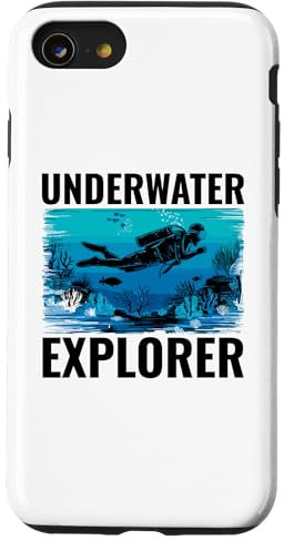 Custodia per iPhone SE (2020) / 7 / 8 Underwater Explorer Subacqueo Subacqueo Subacqueo