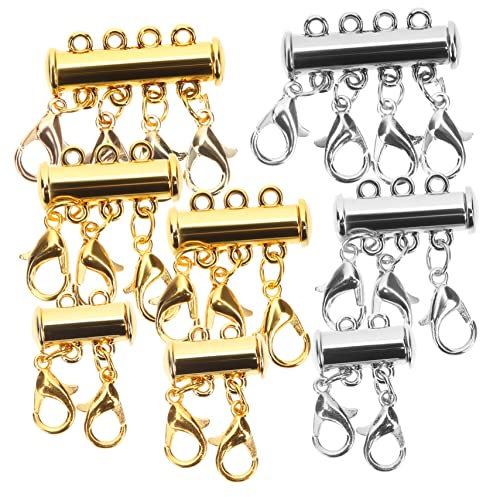 Tofficu 8St Schmuck Magnetschnalle Halskettentrenner Kettenverschlüsse für Lagenlook schmuckverbinder verschlüsse für halsketten Schmuckschichtverschlüsse Multi-Halskettenverschluss
