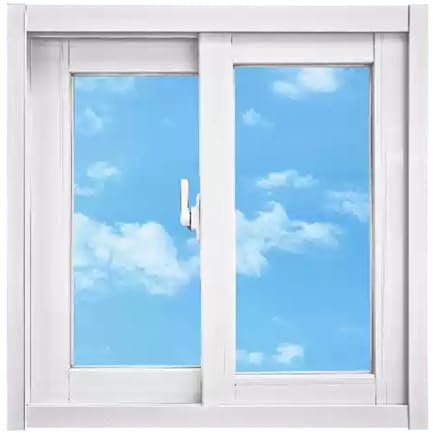 WUIIEN Schuppenfenster, horizontales Schiebefenster aus Aluminium für Keller, Schuppen, Badezimmer, Garagen, Küchen, Scheunen, flächenbündig montierte Schuppenfenster mit Schloss und gehärtetem Gla