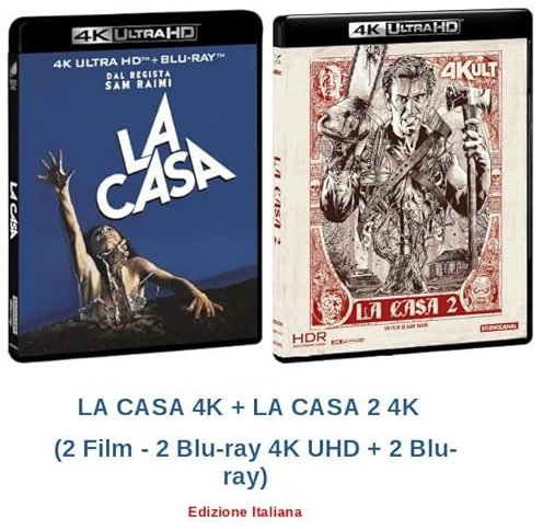 LA CASA 4K + LA CASA 2 4K (2 Film - 2 Blu-ray 4K UHD + 2 Blu-ray) Ed. Italiana