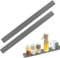 ELEPRUC 2PCS Alfombrilla de Silicona para Grifo 70x5cm, Alfombrilla Silicona Fregadero, Almohadilla de Secado de Agua, Baño Encimera, Protector Fregadero Cocina, Alfombrilla Fregadero para Grifo
