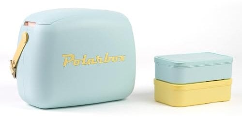 Polarbox Lunchbox 6L Cool Box Blue Pop Details Yellow