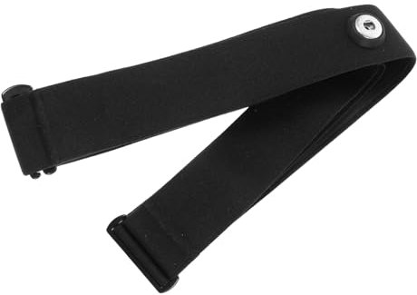 Holibanna Monitor Chest Strap Replacement Band Elastic Soft Sensor Sports Chest Strap Monitor Belt Black Comfortable Adjustable for Running Cycling Fitness