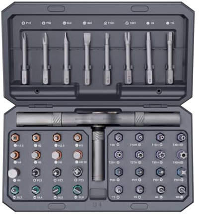 42-in-1 Magnetic Screwdriver Set, Ankilo Screwdriver Set, Ratcheting Screw Driver Set with 40 Bits & Rotatable Handle, Repair Tool Kit for Christmas Gifts, Bicycle, Furniture, Home & DIY