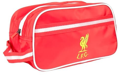 Trousse de toilette avec blason du Liverpool FC – Cadeau officiel pour homme, anniversaire, LFC, Rouge, 28cmx15cm