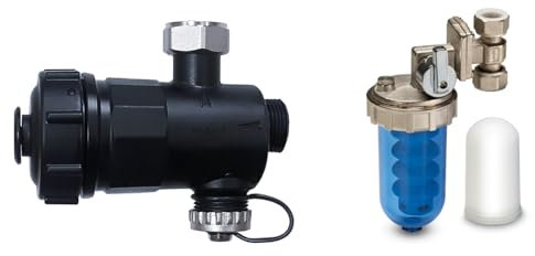 WK - Kit Salva Caldaia Composto da Filtro Defangatore Magnetico, Dosatore di Polifosfato Ruotabile e una Pastiglia di Polifosfato, Ideale come Anticalcare e Anticorrosivo