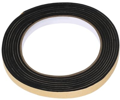 2m Black Self-Adhesive PE Foam Seal Tape, Waterproof for Hob Window Gaps | Flexible PE foam build, heat & steam resistant; noise dampening, residue-free removal, easy peel-and-stick application