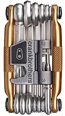 Crankbrothers, Gold Crank Brothers Multifunktions-Fahrradwerkzeug (19 Funktionen, one Size