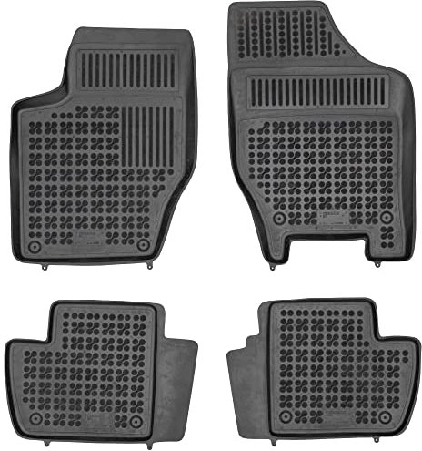 REZAW - PLAST Antirutschmatten Auto fußmatten passt für Peugeot 308 I 2007-2013 Kompletter Schutz für Ihr Auto bei Allen Wetterbedingungen mit perfekt passenden Anti rutsch gummimatten