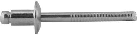 Blindnieten DIN 7337 m. Flachkopf 2,4 X 4 mm Edelstahl A2 (100 Stück) - Popnieten Nieten