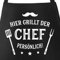 MoonWorks® Grill-Schürze für Männer mit Spruch Hier grillt der Chef persönlich schwarz unisize
