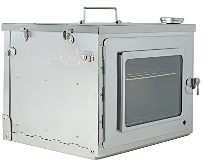 Winnerwell Fastfold Oven | Horno de campamento portátil para estufas de leña y estufas de campamento | Acero inoxidable de grado alimenticio | Se pliega para un almacenamiento compacto