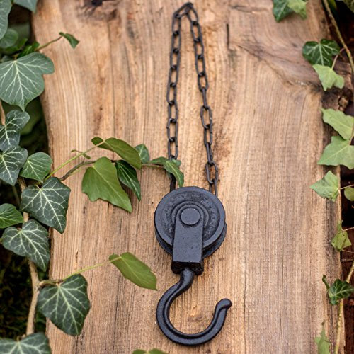 Antikas - Dekorative Seilwinde, Blumentopfhalter, Haken mit Stil, Aufhängung wie antik