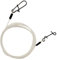 FTM Fluorocarbon - Vorfach mit Karabiner & Knoten Los Anschluss Ø 0,80 mm/Tragfähigkeit: 30 kg Seika - Raubfisch-Programm